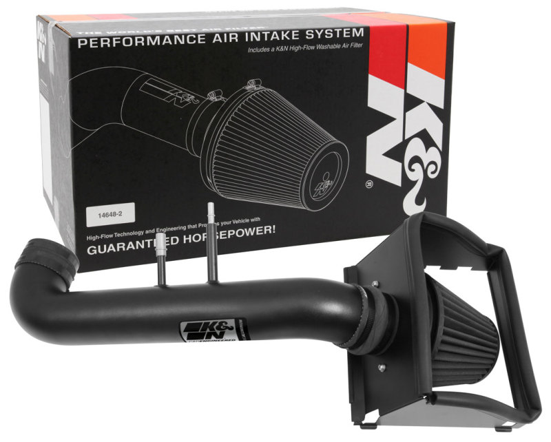 Ford F150 Performance Air Intake - K&N Engineering - Blackhawk - Black - `15-`19